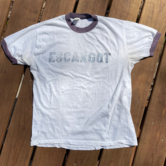 1970's Escargot Ringer Tshirt - M