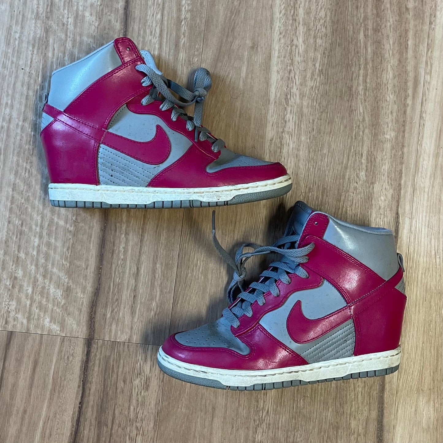 Women's 2012 Nike Dunk Sky High 'Medium Grey Fuchsia' - 8