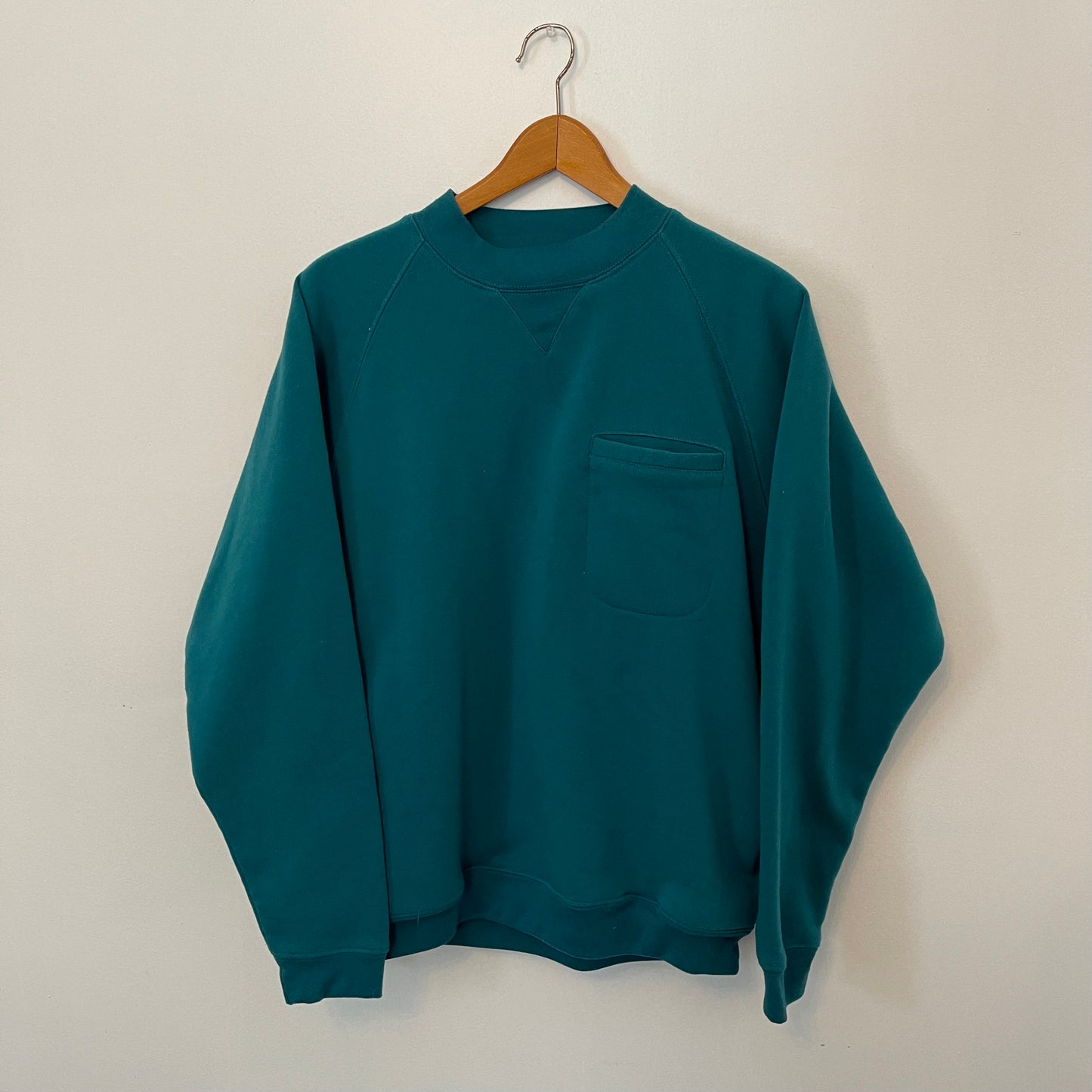 1990's Blank Pocket Crewneck - L