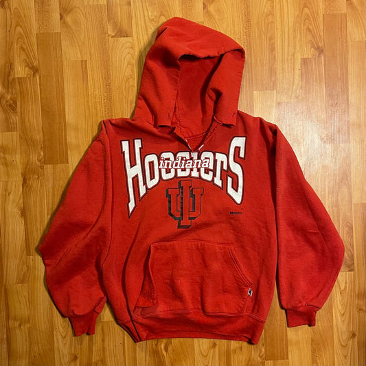 1990s Indiana University Russell Athletic Hoodie fits L