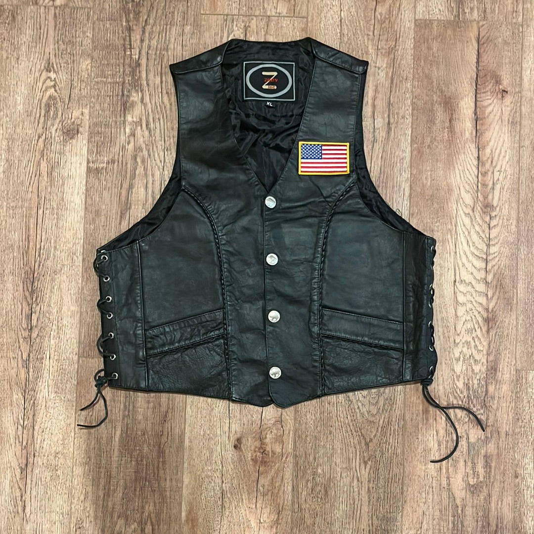 Harley Leather Vest - 23” x 25”