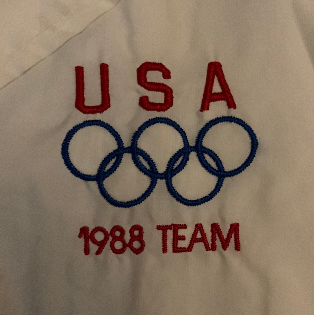 80's Dunbrooke USA Olympic Jacket - Medium - 20.5” x 23.5”