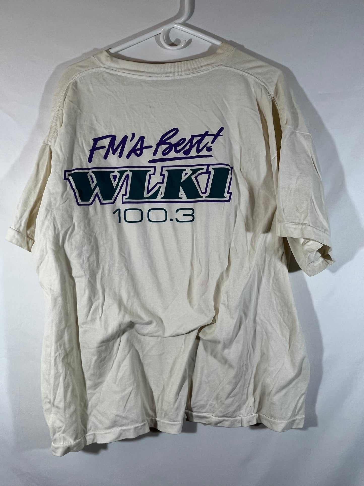 90's FM's Best WLKI Tshirt - XLarge - 24.5” x 28”