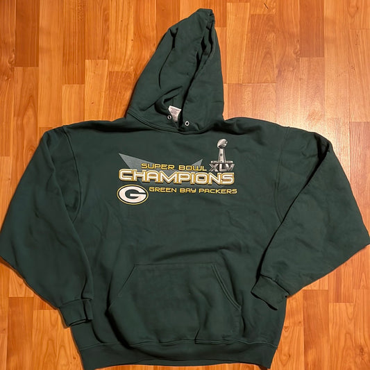 Sudadera con capucha Super Bowl Champion Packers - XL - 25" x 26"