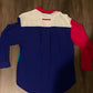 Camisa de acordeón de rayón de los años 80 - Pequeña - 18.5 "x 28"