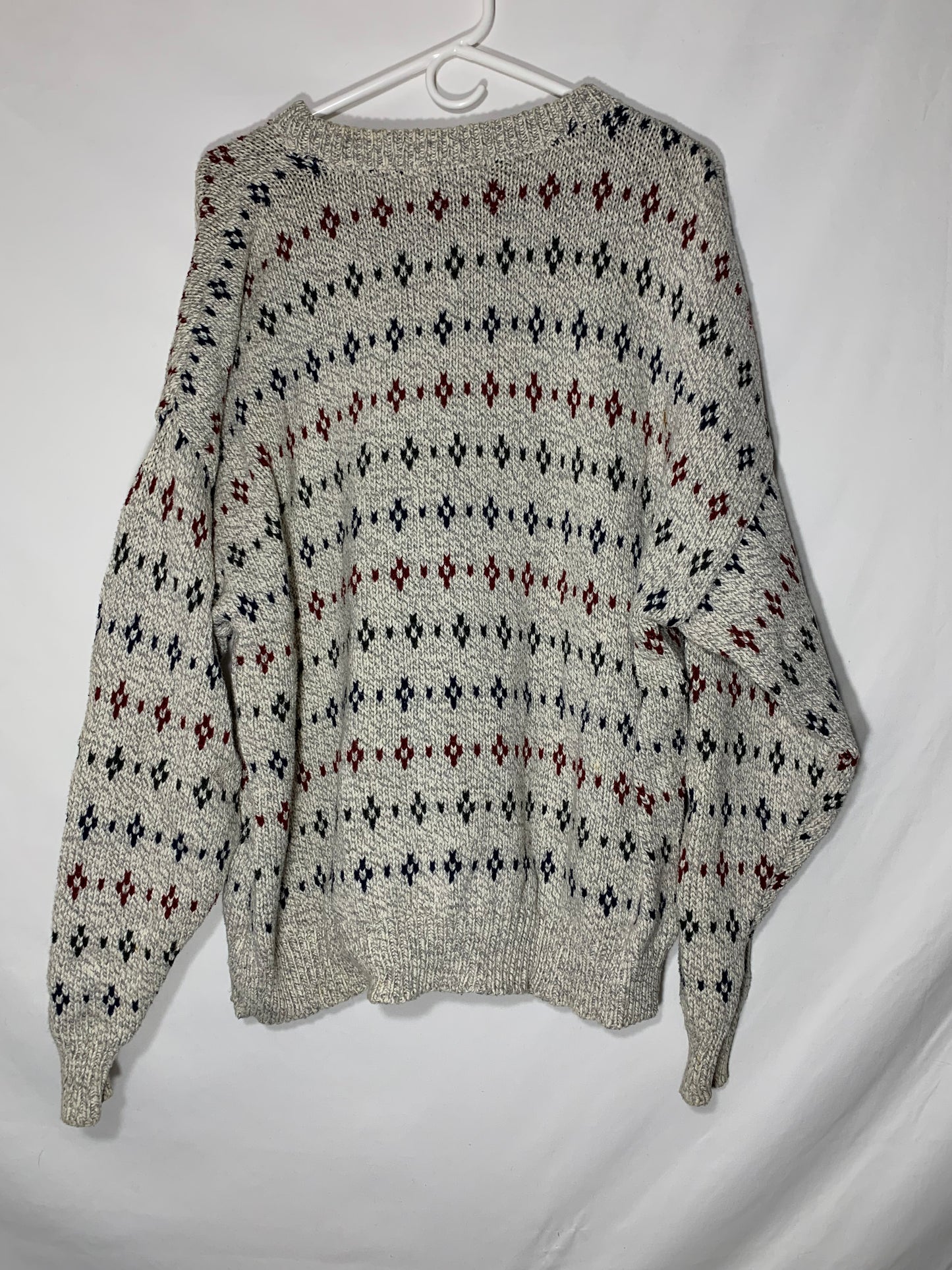 80's Cotton Field Master Sweater - XLarge - 25” x 26.5”