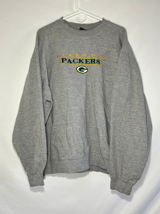 Green Bay Packers Crewneck Sweatshirt - Large - 23.5” x 26.5”