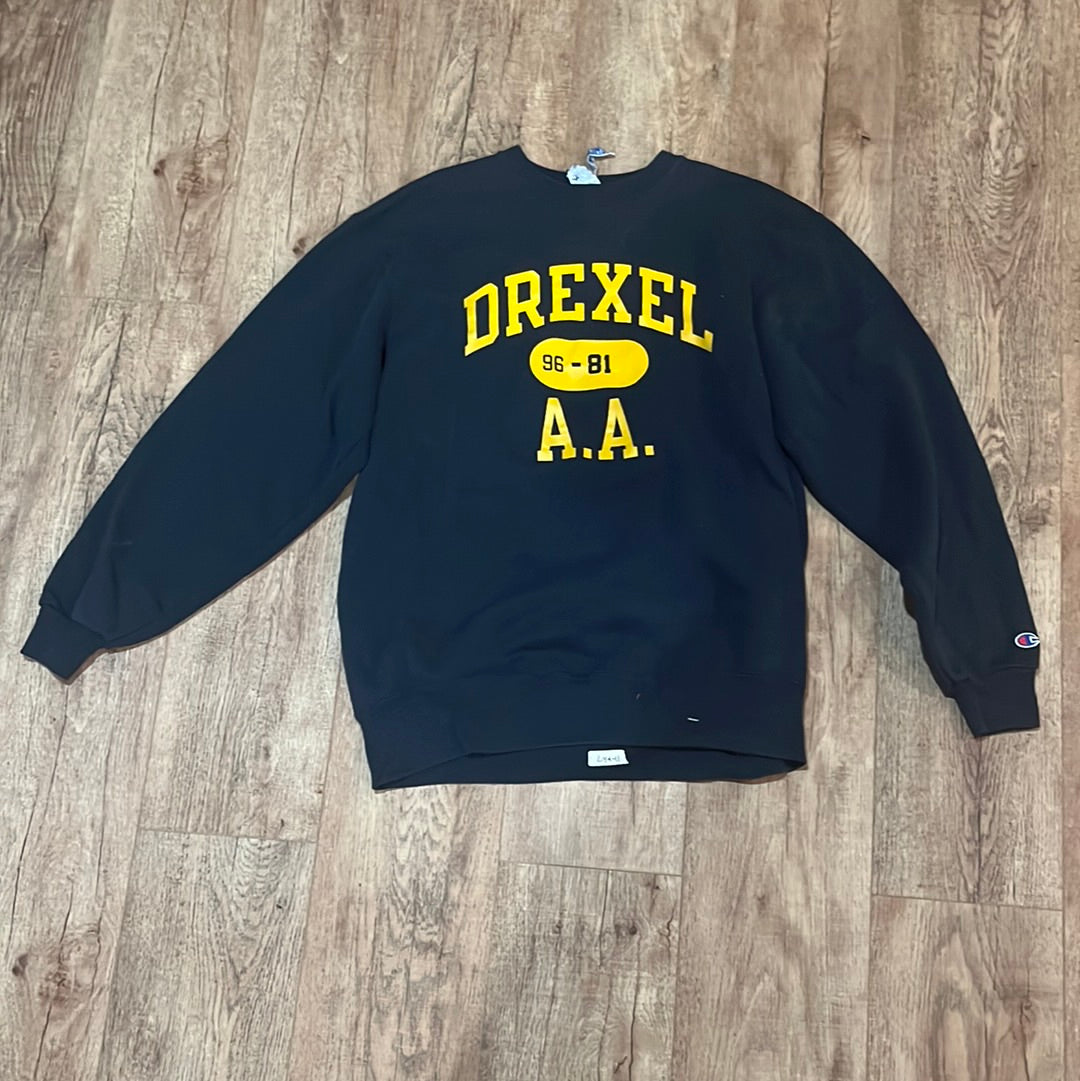 90's Champion Drexel Crewneck - M 19.5” x 28”