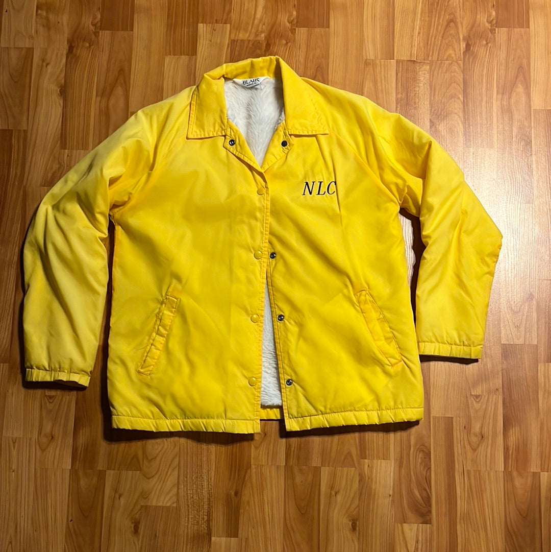 Chaqueta bordada con forro de piel Blair de los años 80 - L 21" x 27"