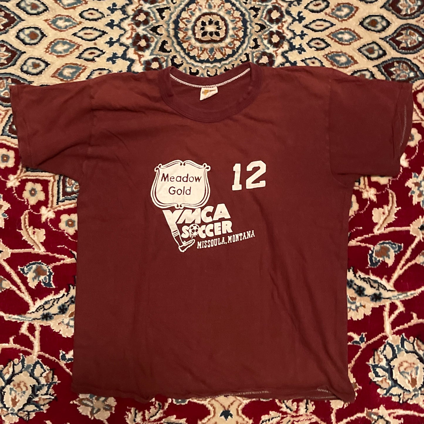 80's Russell Ymca Soccer Tshirt - 18" x 21.5"