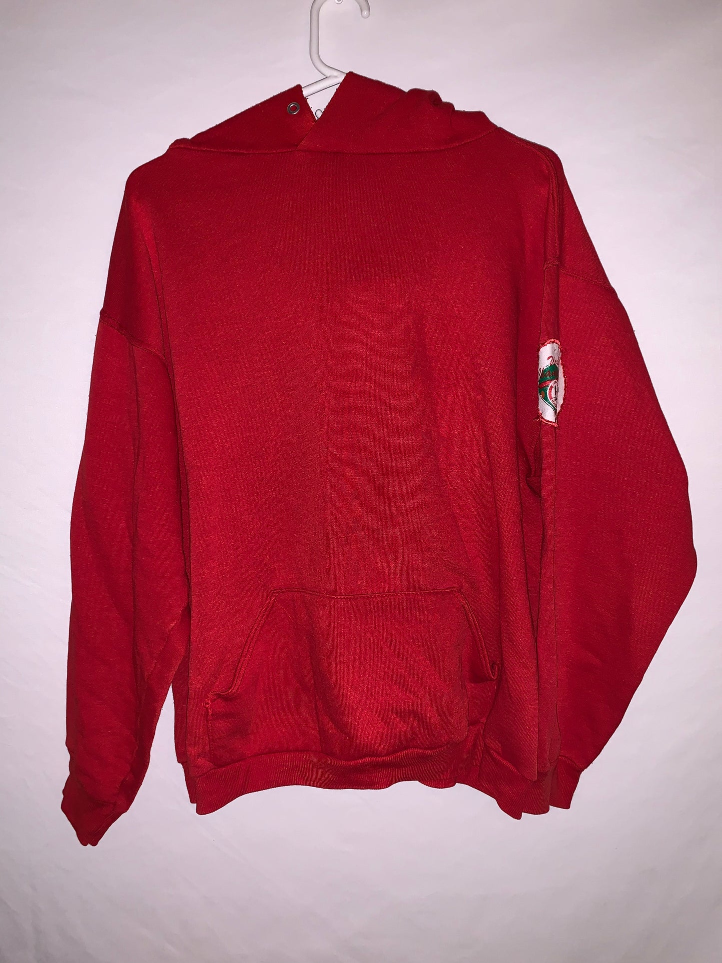 80's Cardinals Patch Hoodie Sweatshirt - Large - 23” x 25.5”