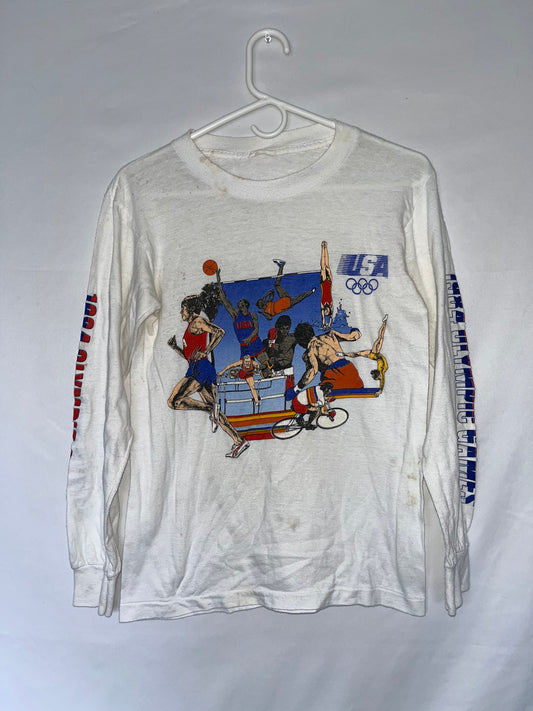 80's Olympic Longsleeve Shirt - XSmall - 16” x 24”