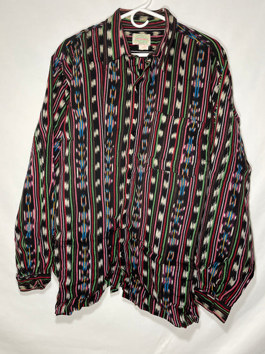 Artesania Guatemalan Button Up Shirt - Large - 23.5” x 31”