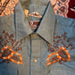 Camisa Sears Pearl Snap de los años 70 - XS - 16" x 23"