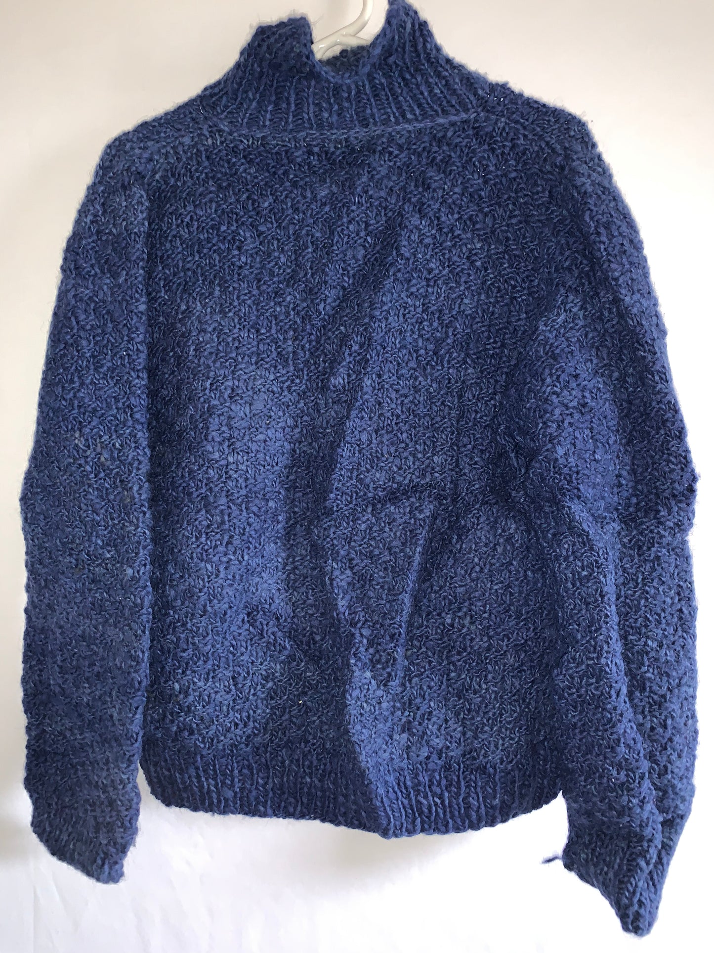 80's Handmade in Ecuador Wool Cardigan - Large - 22” x 23”