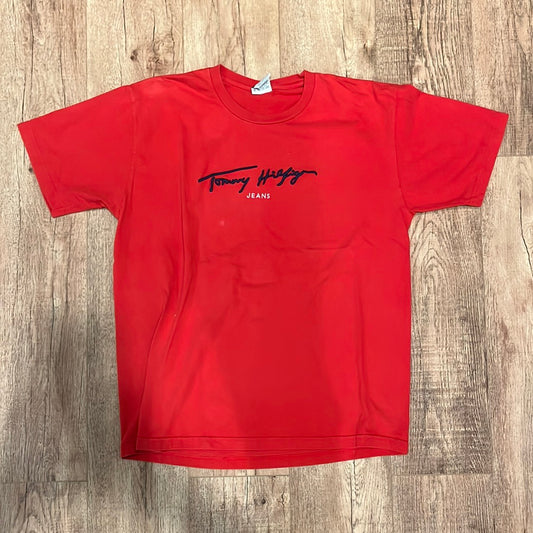 Tommy Hilfiger 牛仔裤 T 恤 - 大号 - 22.5 英寸 x 29.5 英寸