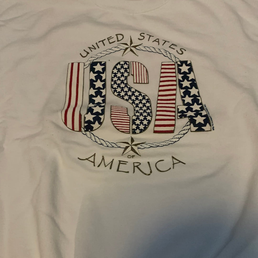 80's USA Crewneck - Large - 23” x 24”