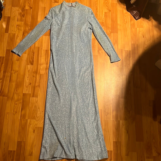 60's Samuel Grossman Dress w/ Belt - S 15” x 59”