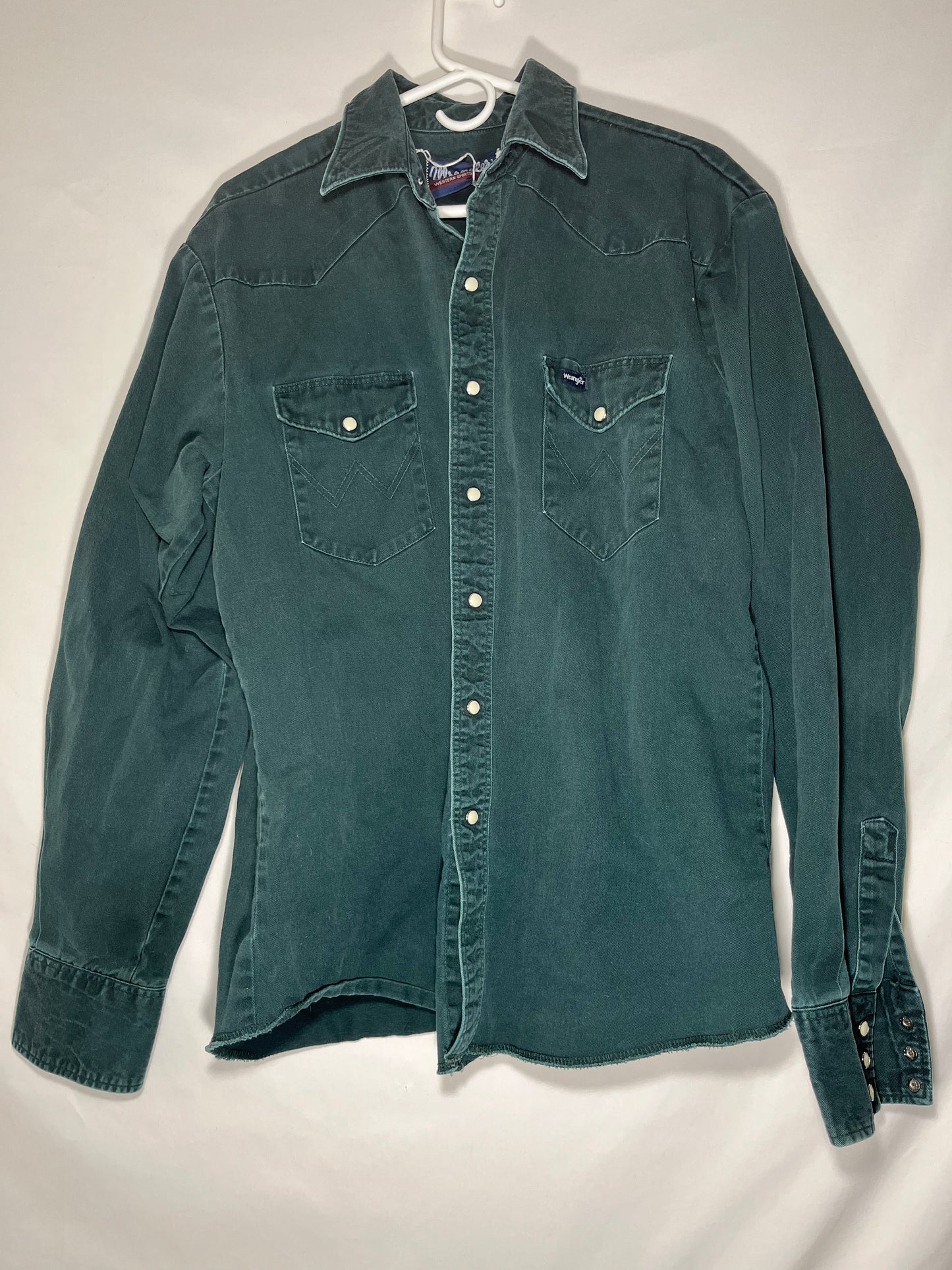 90's Wrangler Western Pearl Snap Shirt - Large - 22.5” x 31”