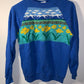 80's Hanes Flower Landscape Sudadera Cuello Redondo - Pequeño - 18” x 21”
