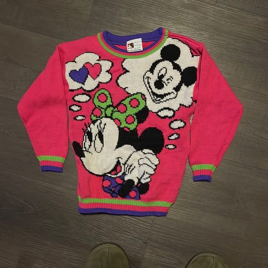 80's Minnie Mickey Sweater - 13" x 18"