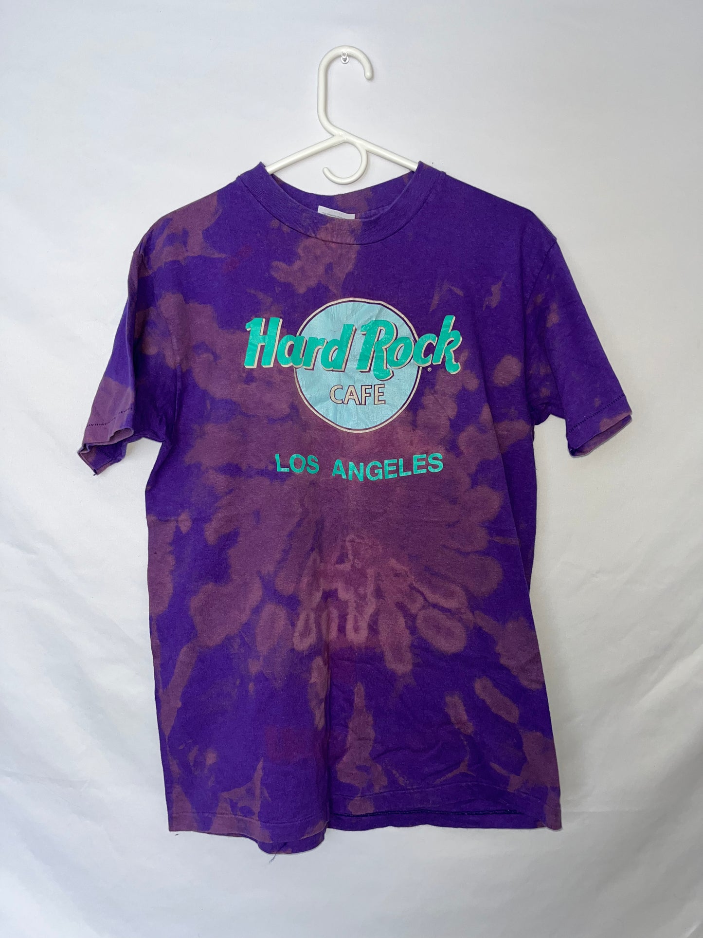 90's Hanes Beefy Hard Rock Cafe Tie Dye Tshirt - Small - 18” x 28”