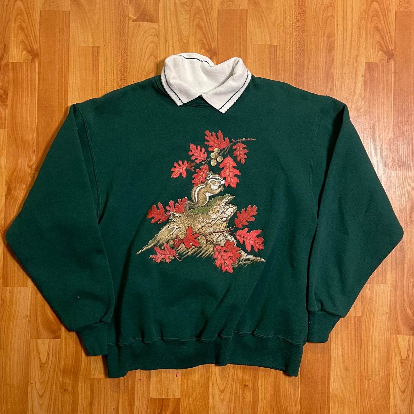 squirrel sweatshirt fits L