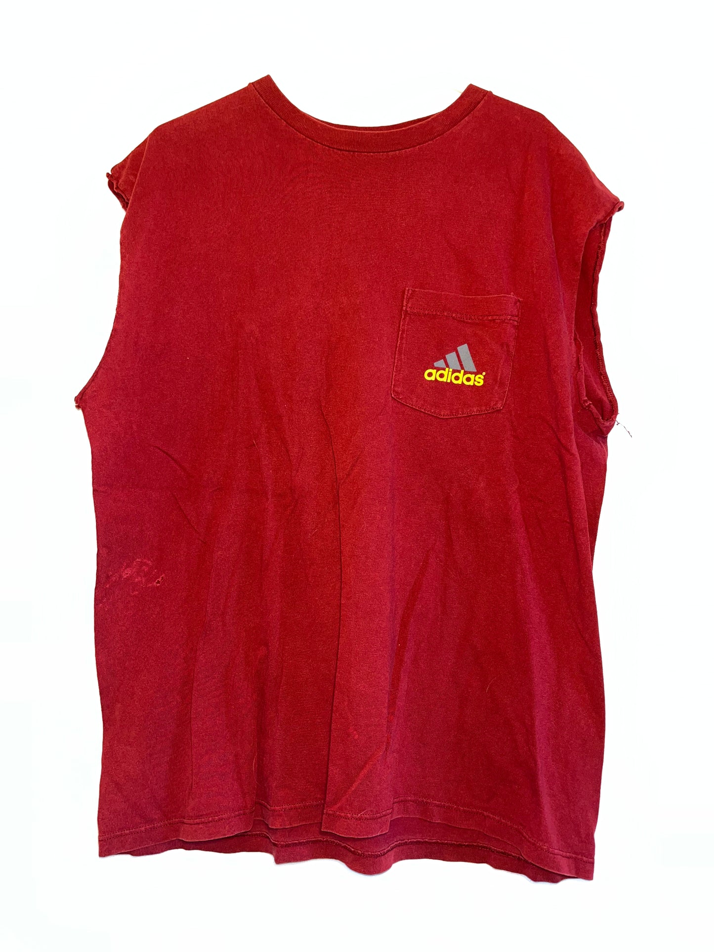 Camiseta Adidas Cutoff de los 90 - Grande - 22.5” x 28.5”