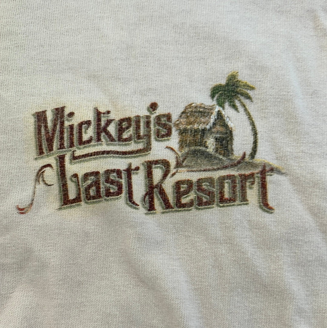 Mickey's Last Resort Disney Tshirt - XLarge - 25” x 29”