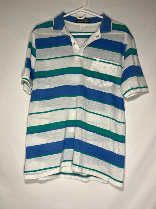 80 年代 Slammer USA Munsingwear Polo 衫 - 小号 - 18.5” x 27.5”