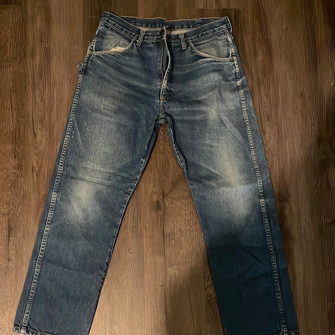 90's Distressed Rustler Jeans - 36” x 30”