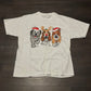 Camiseta de perros de Navidad de los 90 - 20.5 "x 24.5"
