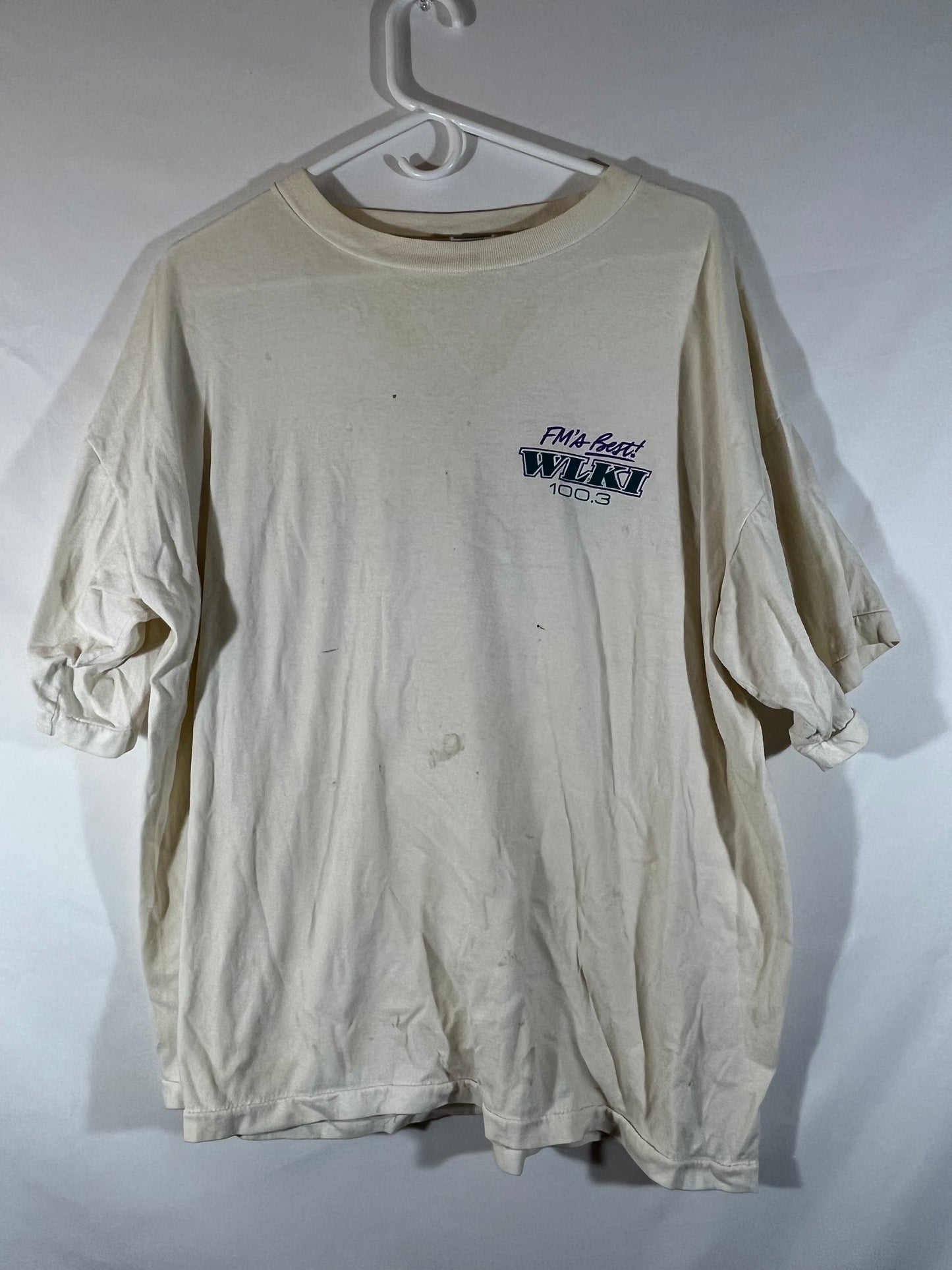 90's FM's Best WLKI Tshirt - XLarge - 24.5” x 28”