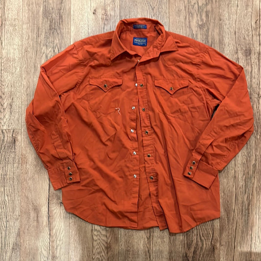 Pendleton Pearl Snap Shirt - Xlarge - 24” x 31”