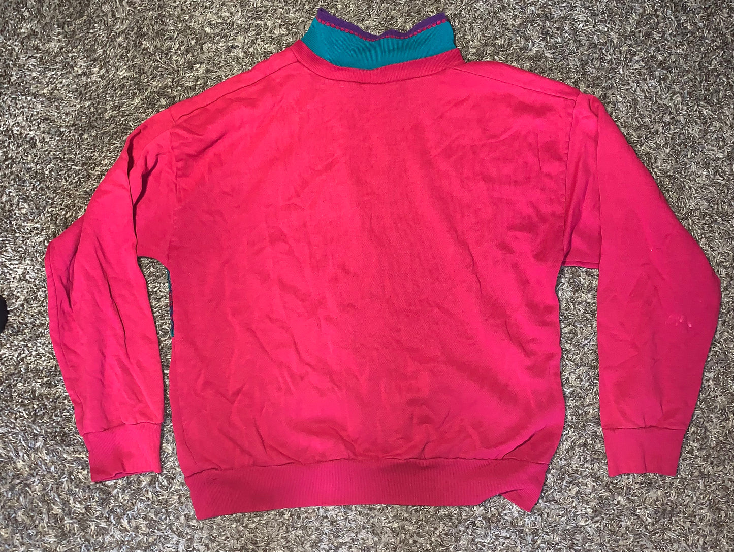 Sudadera con cuello Nucleus de los años 80 - Mediana - 20" x 22"