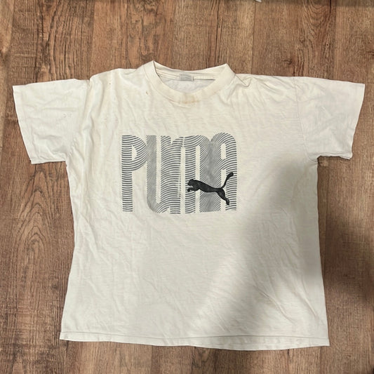 80/90 年代 Puma T 恤 - 大号 - 23” x 24.5”