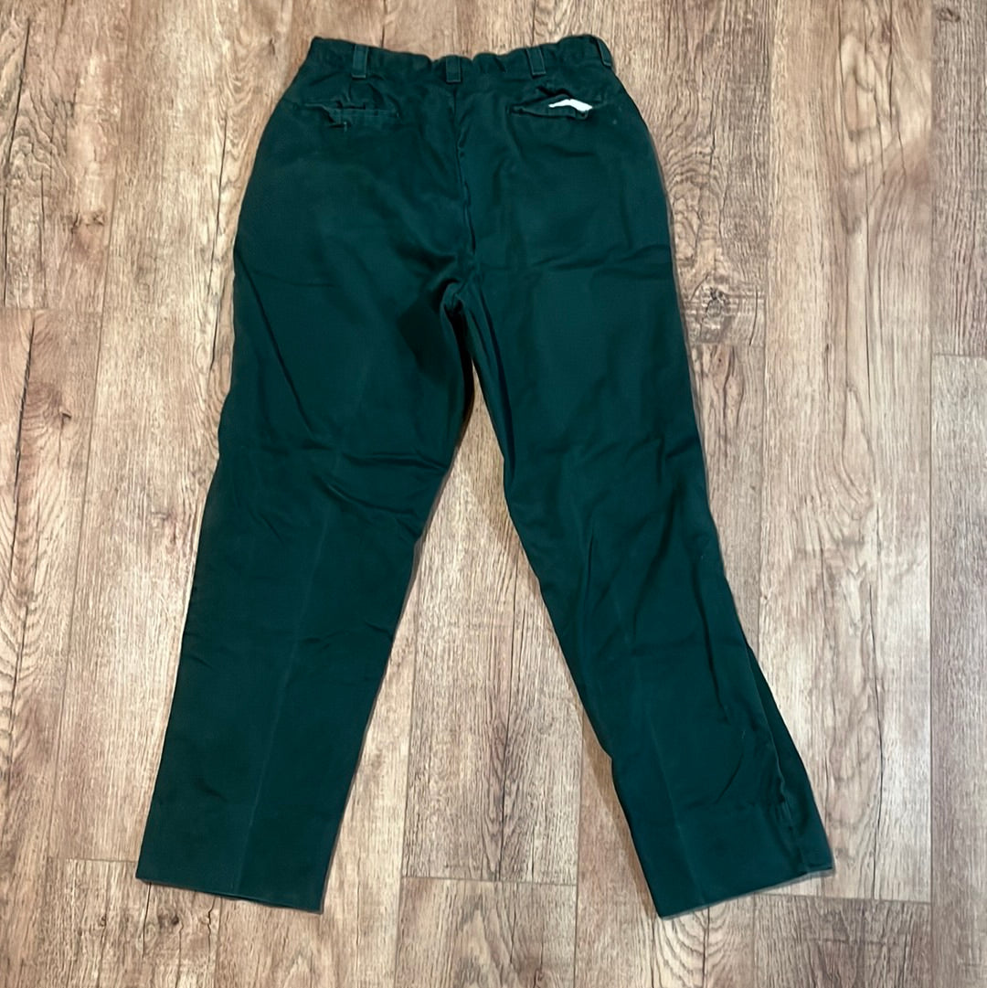 70/80's Green Work Pants - 28” x 27.5”