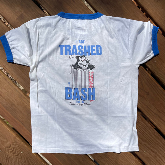 1987 Trashed at Bash Ringer Tshirt - L