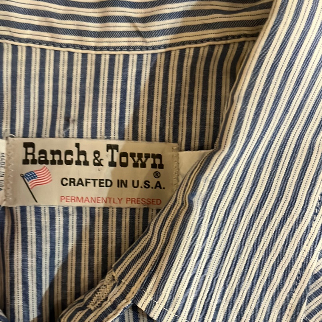 80's Ranch &amp; Town Pearl Snap - Extragrande - 24" x 34"