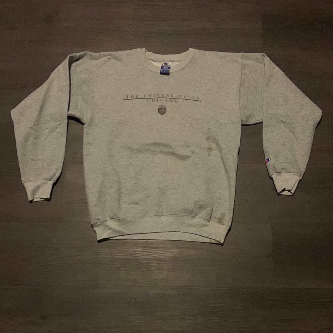 Late 90's Champion University Chicago Crewneck - 19” x 22.5”