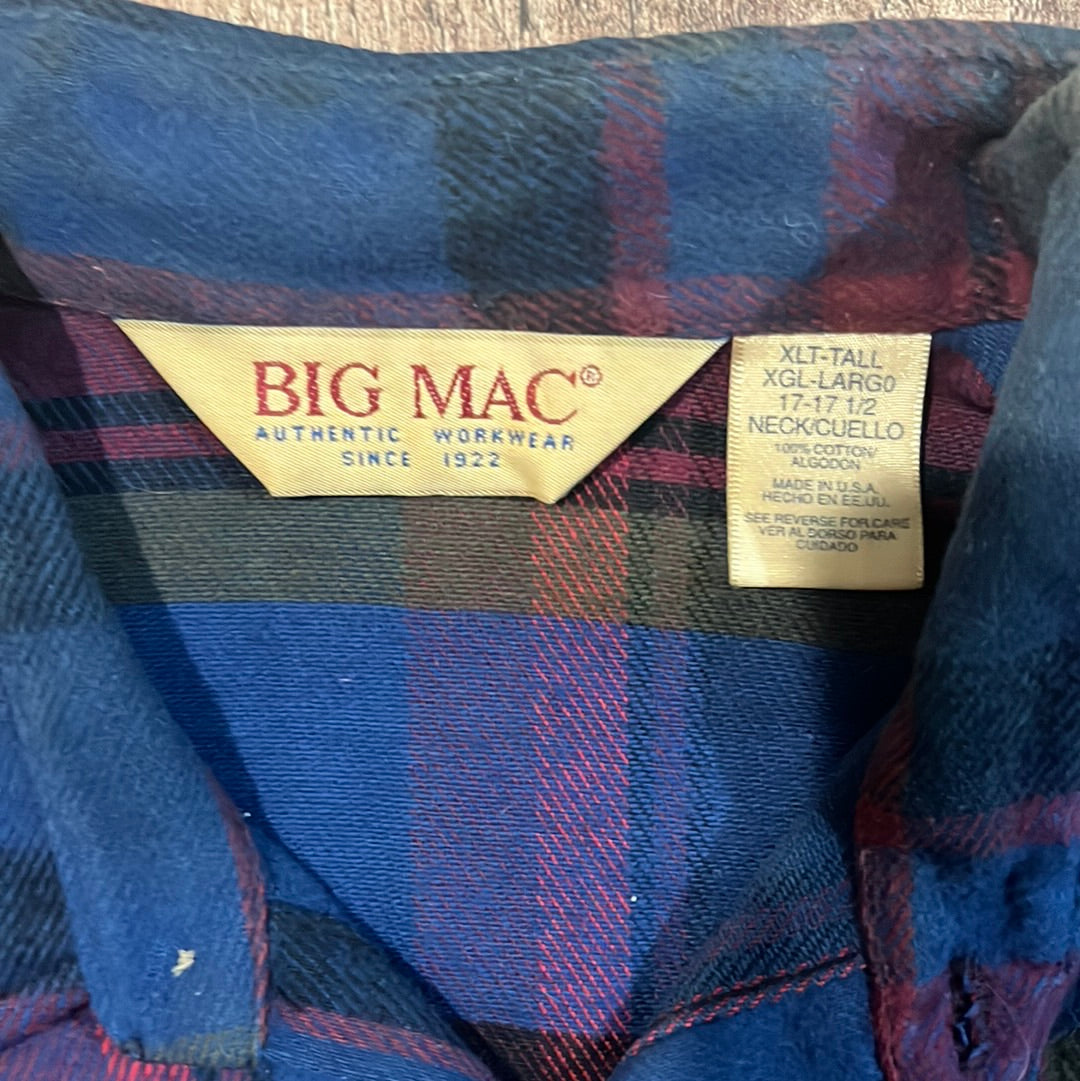 80's Big Mac Flannel - XLarge - 27” x 36.5”