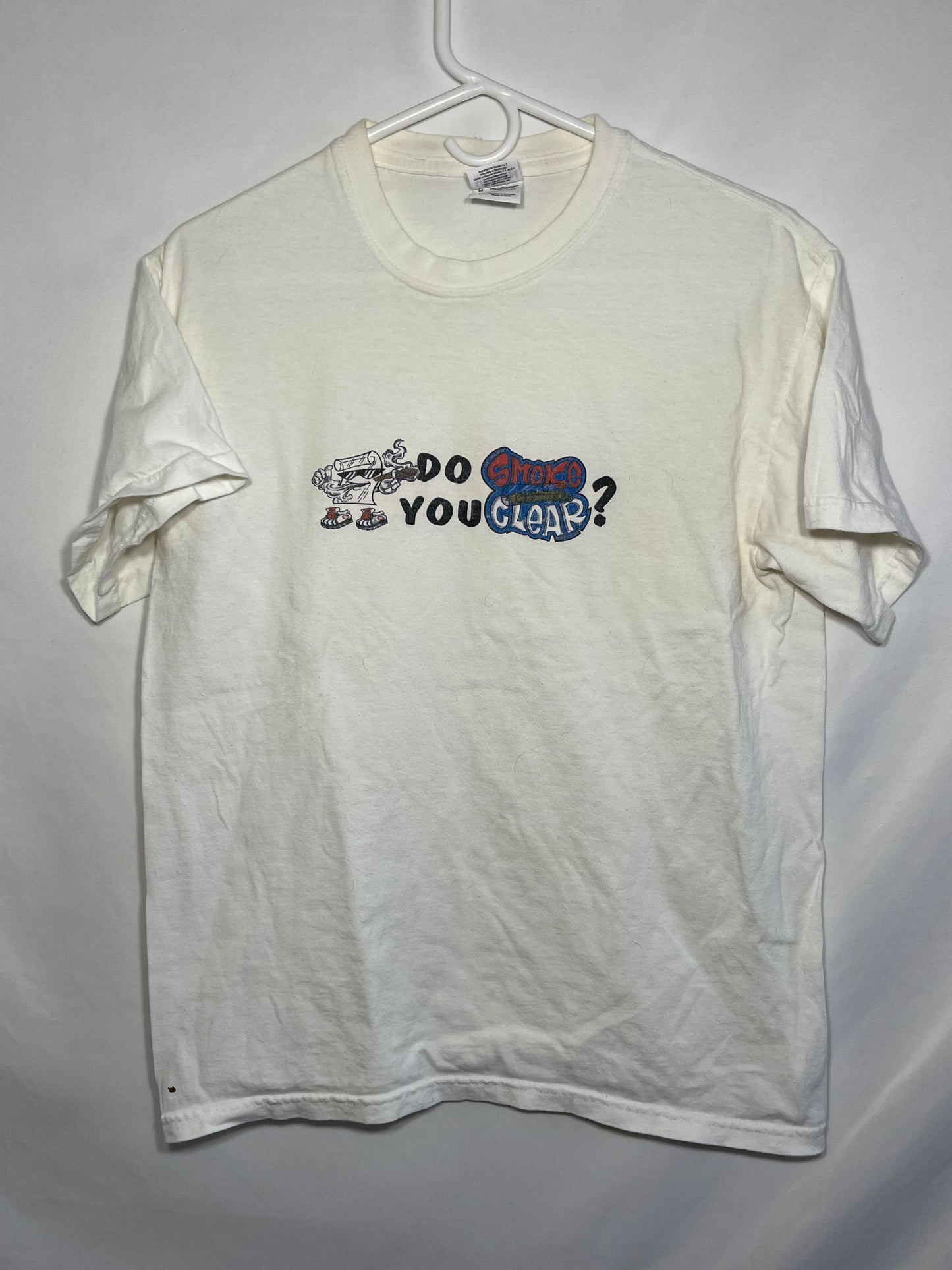 Do You Smoke Clear Tshirt - Small - 18.5” x 26”