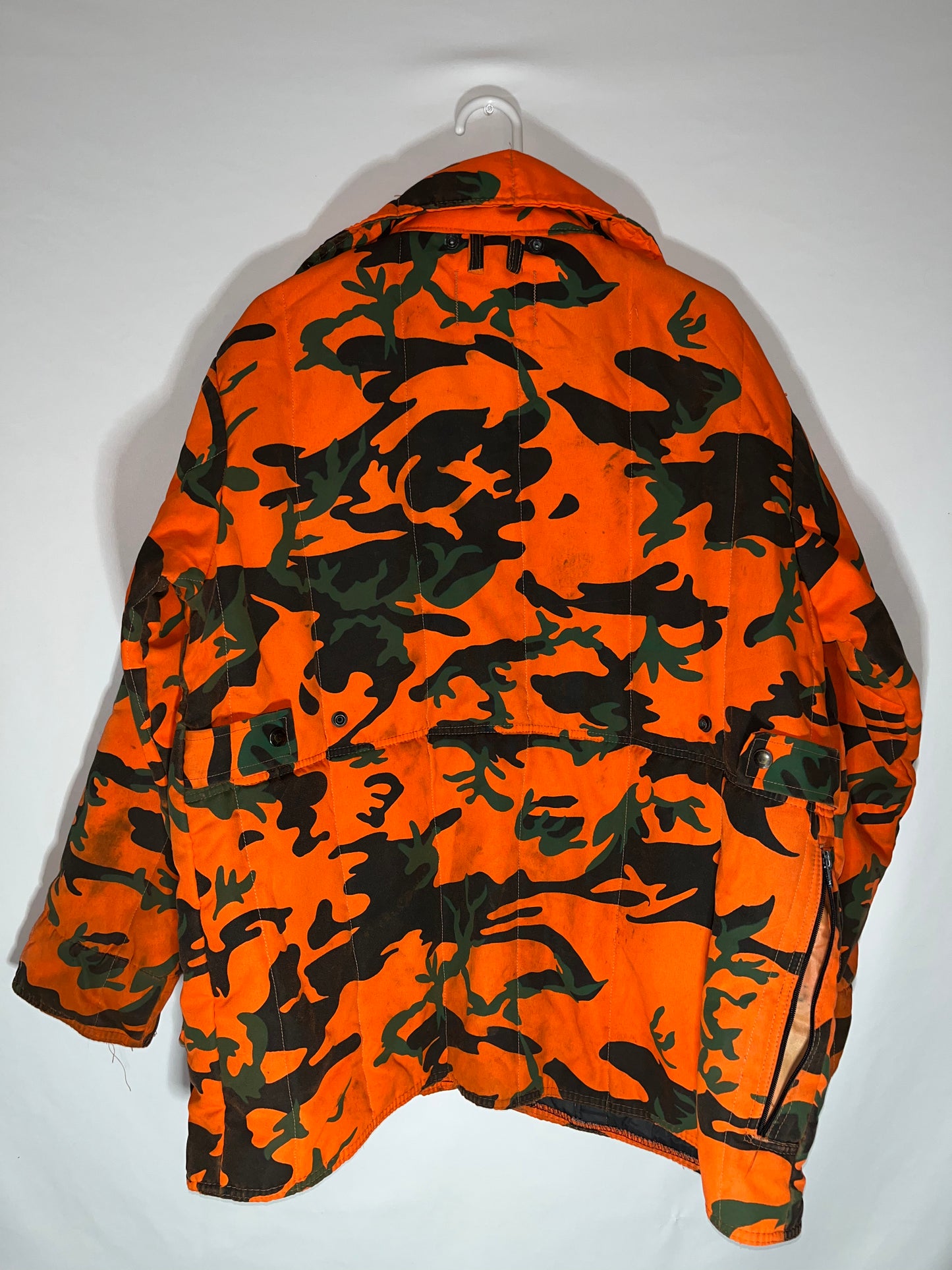 80's Camo Chiller Killer Coat - XLarge - 25” x 30.5”