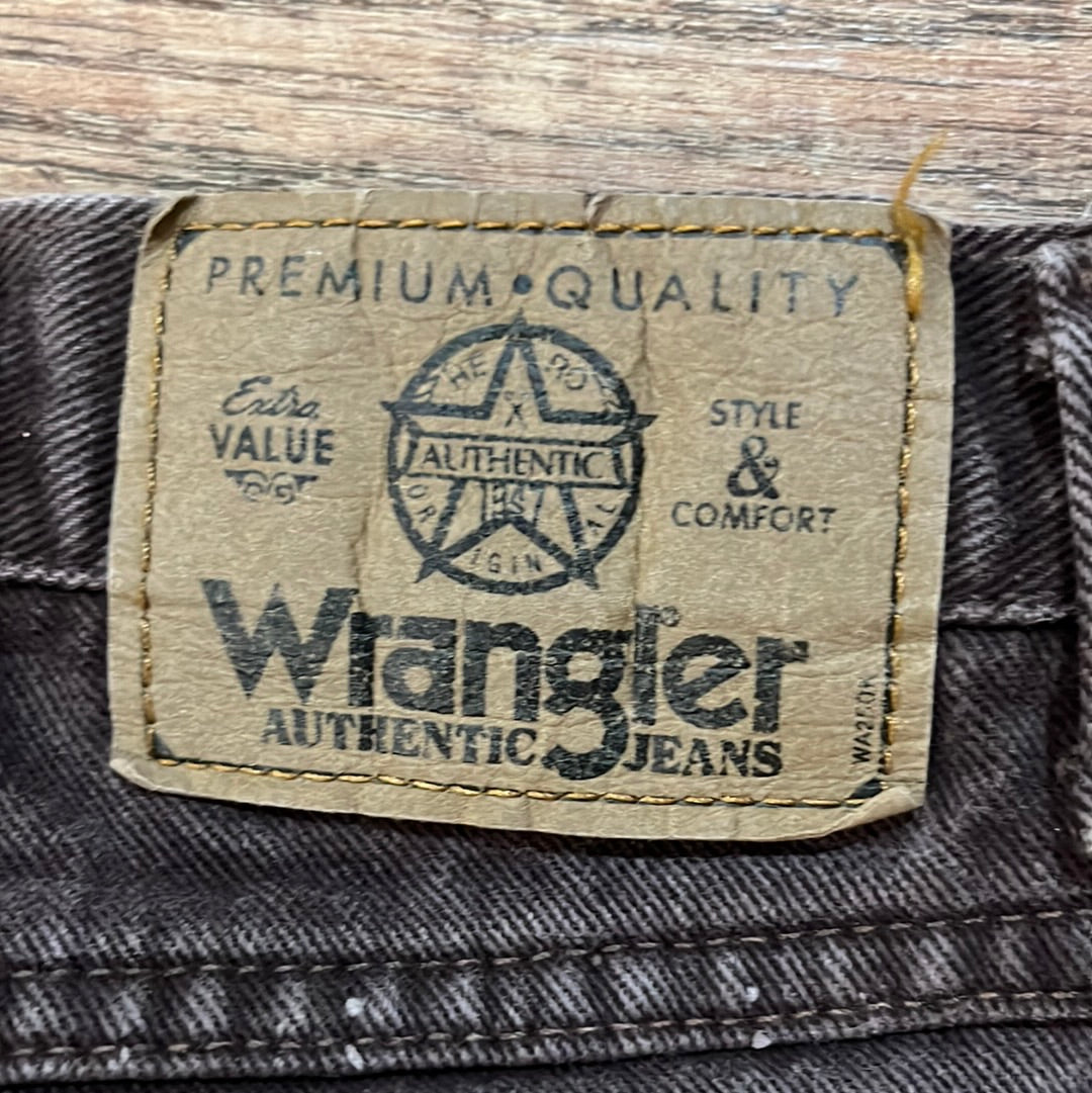 Brown Wrangler Jeans - 33” x 25”