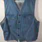 90's Gunnison Coloado Jean Vest - Large - 22.5” x 23”