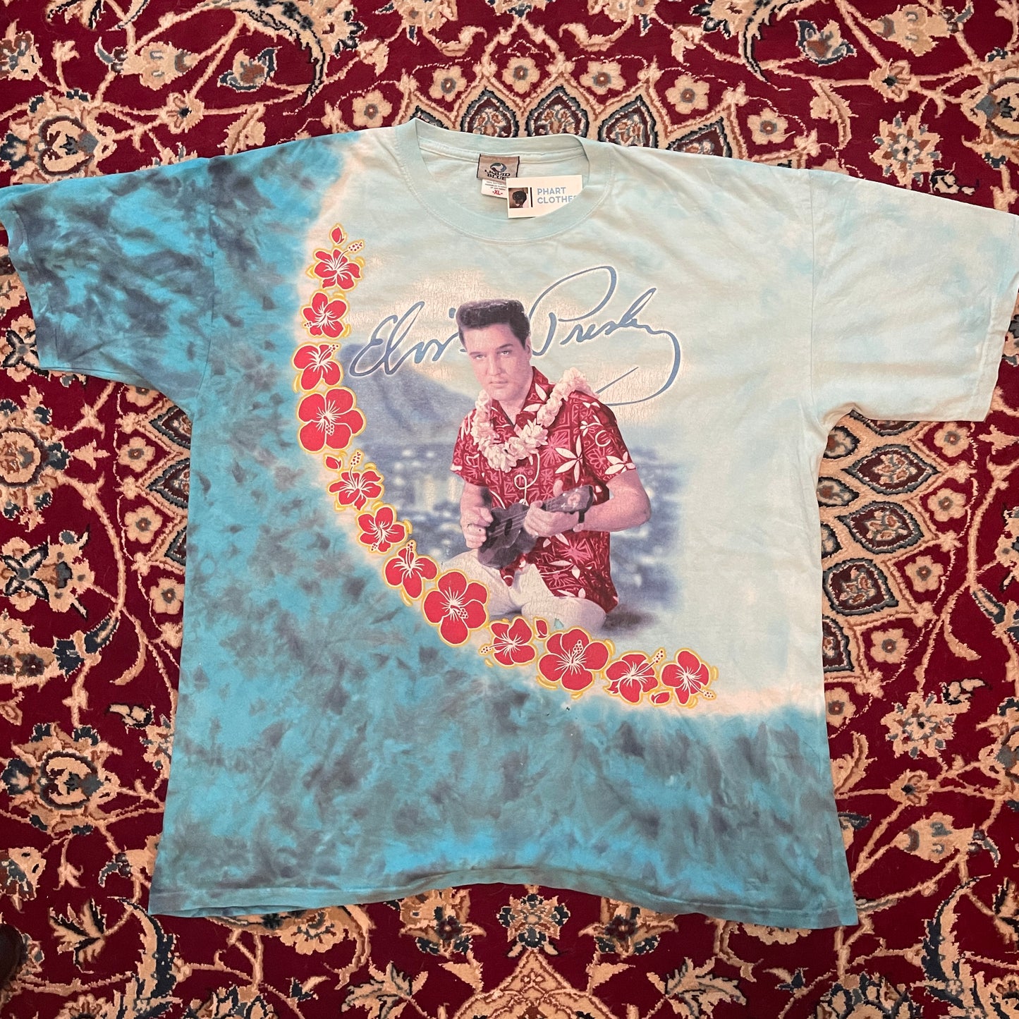 Elvis Liquid Blue Tshirt - 24" x 30"