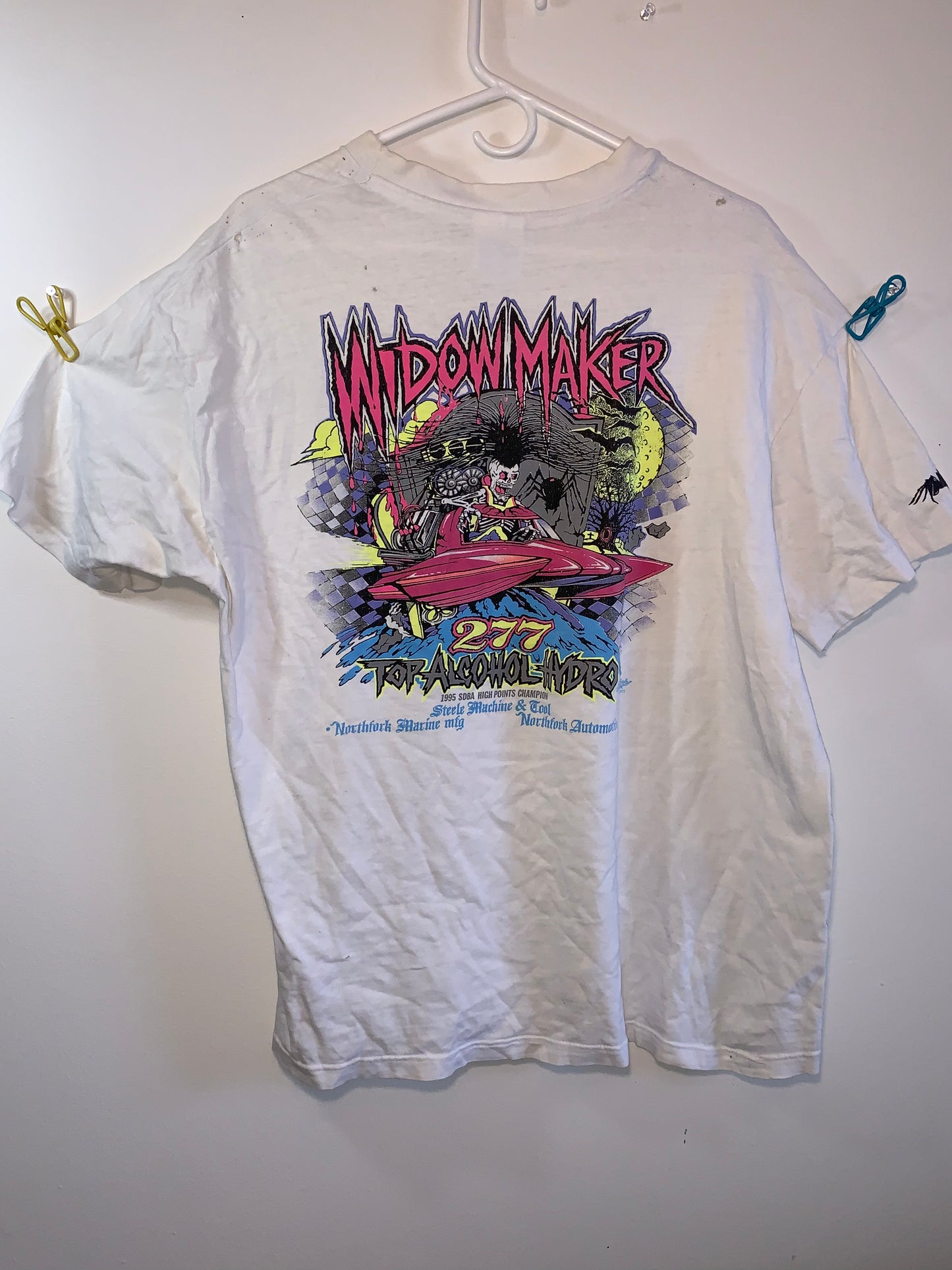 90's Beefy Widowmaker Tee - Medium - 20” x 26.5”