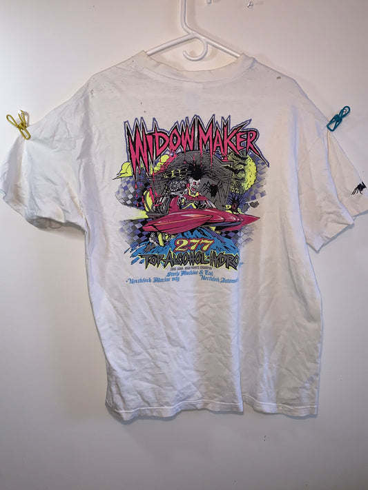 90's Beefy Widowmaker Tee - Medium - 20” x 26.5”