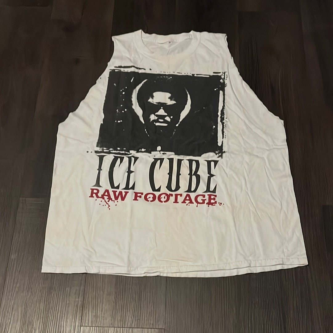 Ice Cube Raw Footage Cutoff Tshirt - Large - 23” x 27.5”