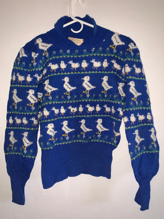 80's Duck Sweater - Small - 18” x 21.5”